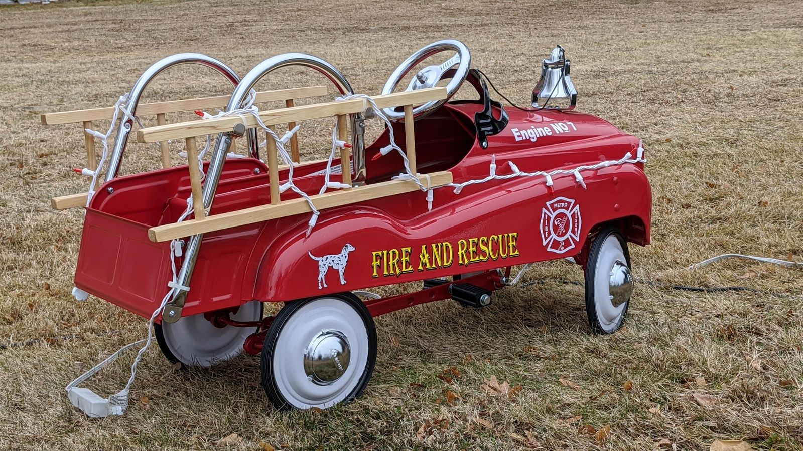 fire and rescue toy pedal car Guruge